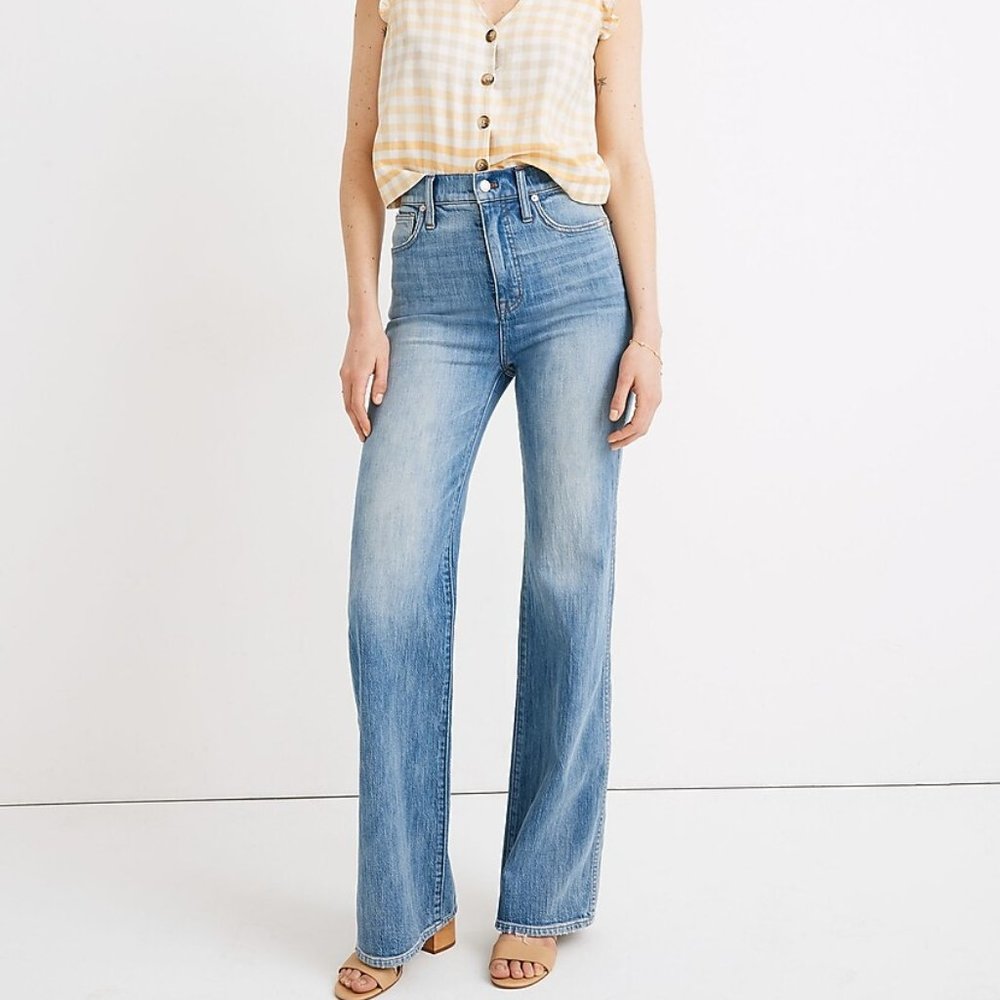 Madewell, Size 27, High-Rise Flare Jeans in Arbordale Wash